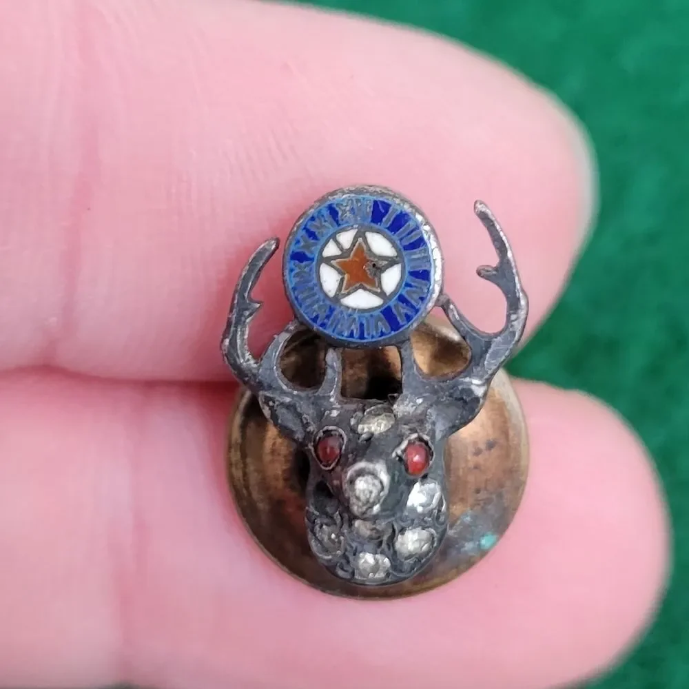 Benevolent & Protective Order of Elks Mini Lapel Pin B.P.O.E. Antique Vintage
